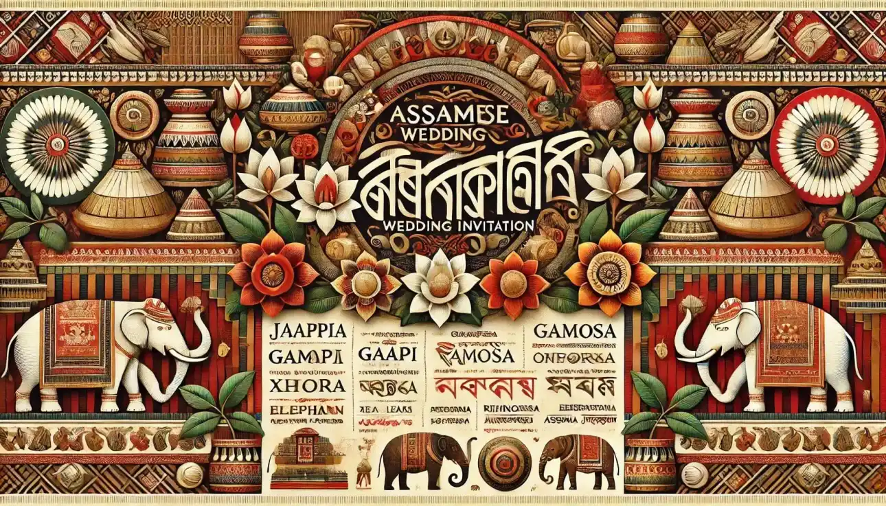 Assamese Wedding Invitation