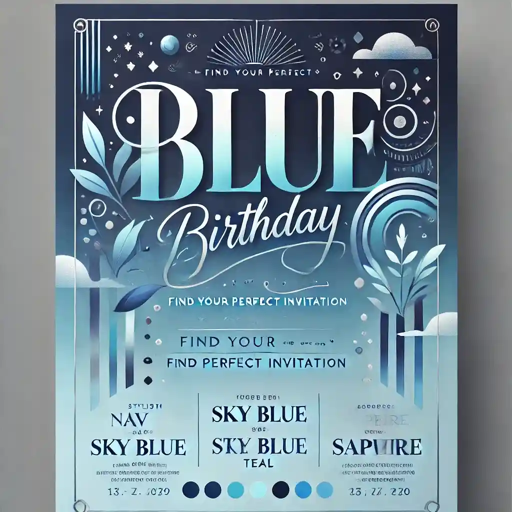 Blue Birthday Theme