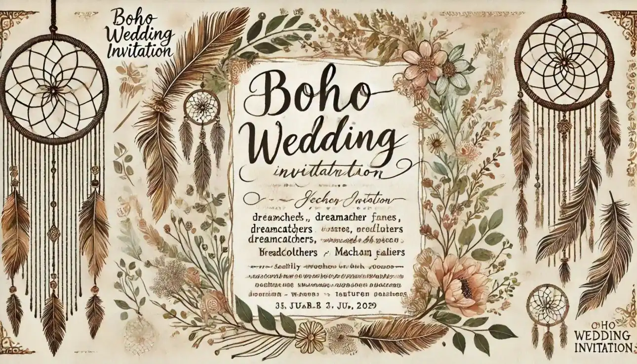 Boho Wedding Invitations