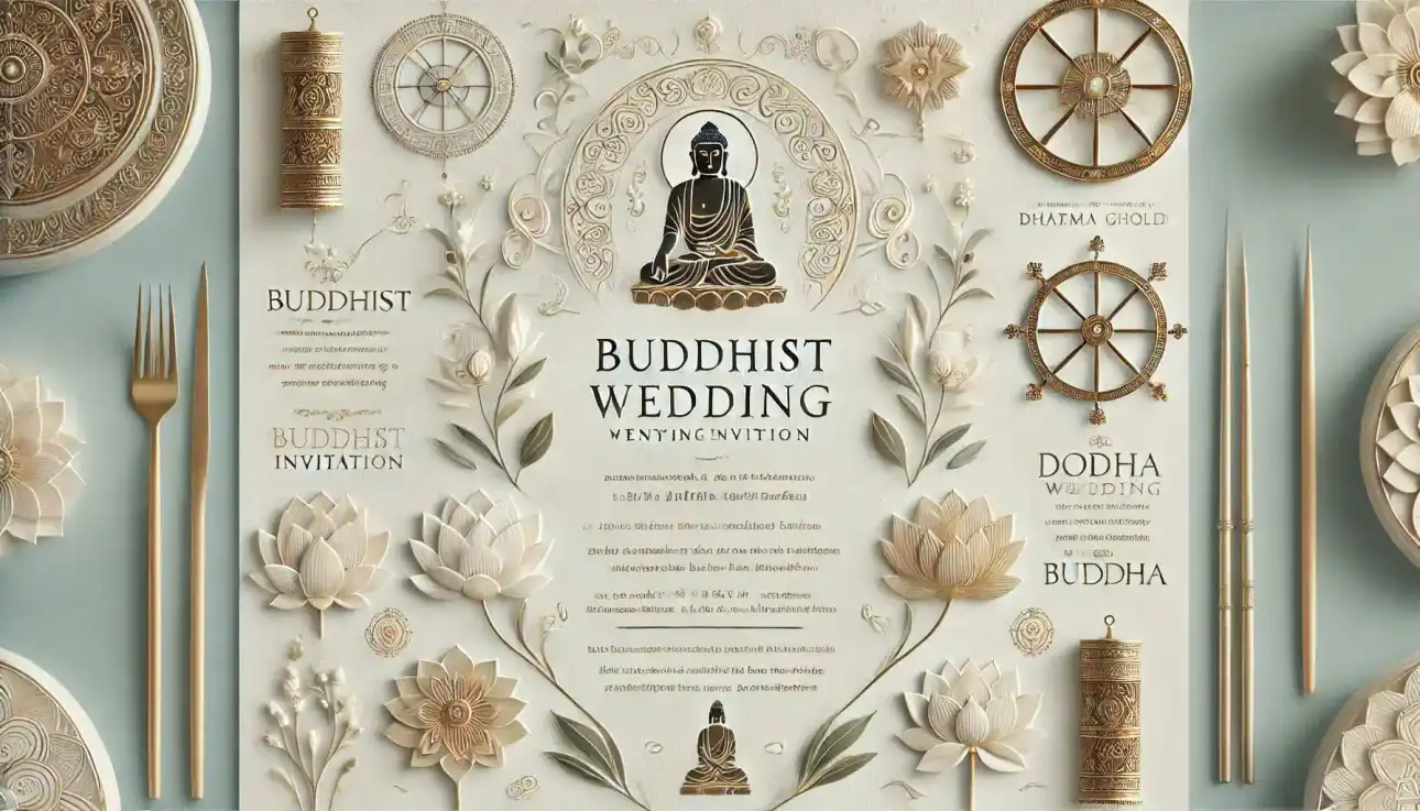 Buddhist Wedding invitation