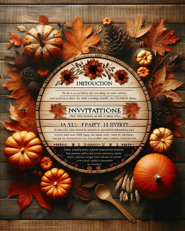 Crafting Compelling Wording for Your Fall Harvest Party Invitation