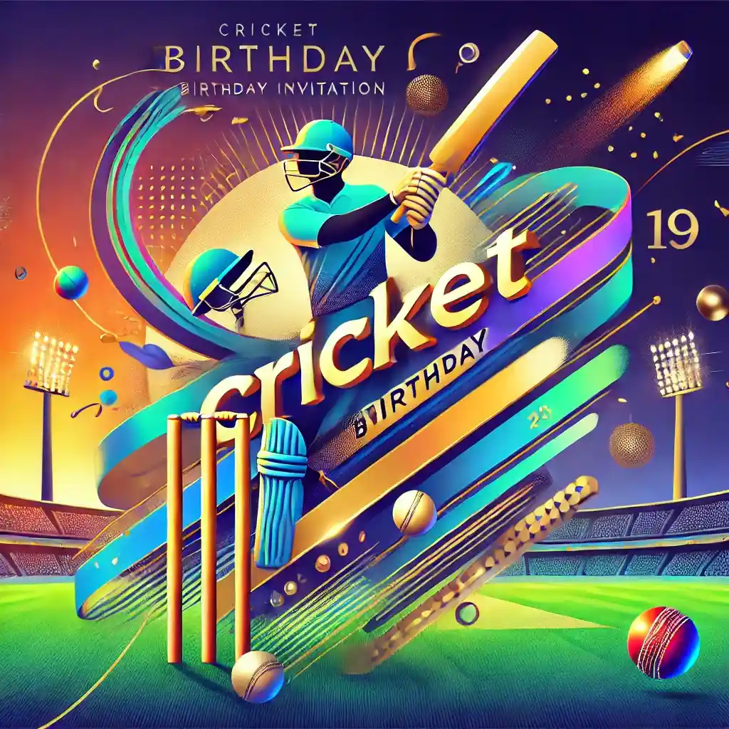 Cricket Birthday Theme