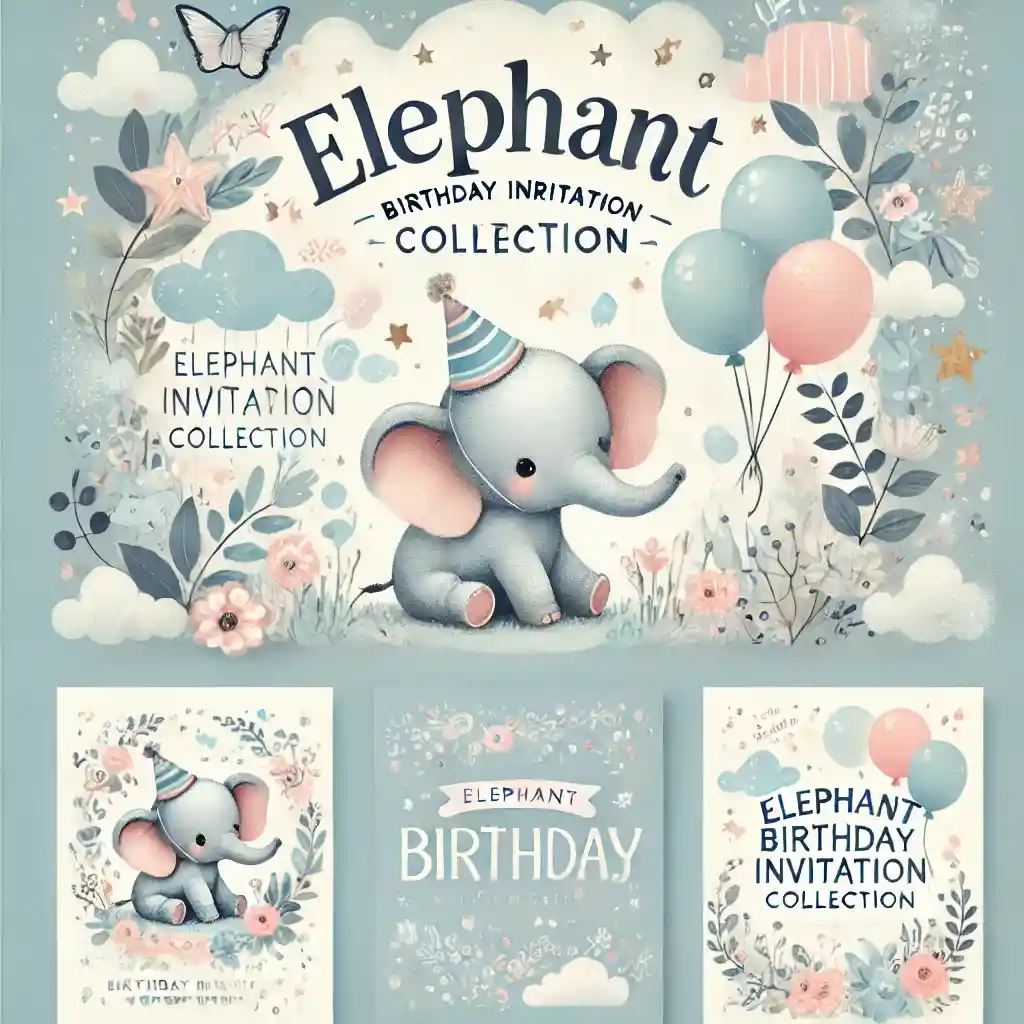 Elephant Birthday Theme