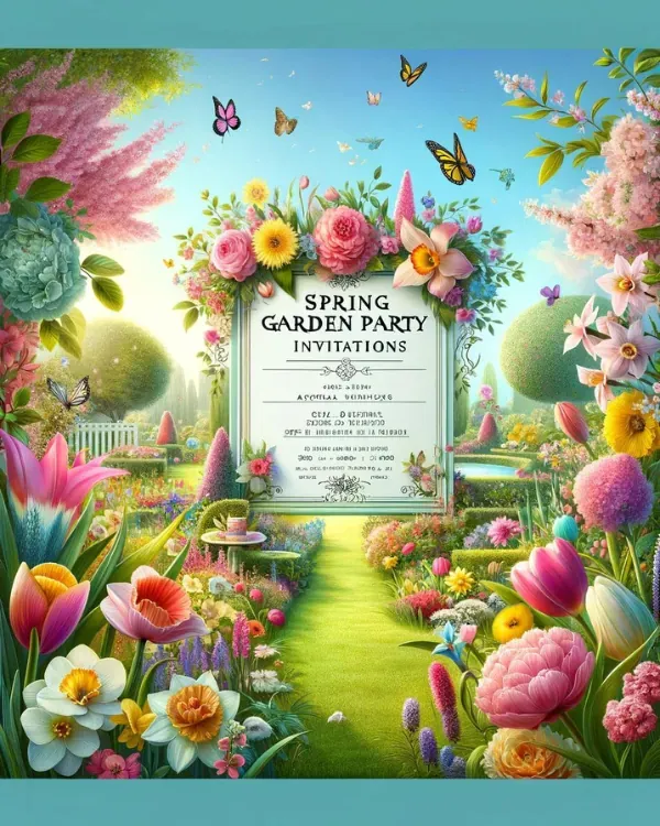 Essential Information for Your Spring Garden Party Invitation