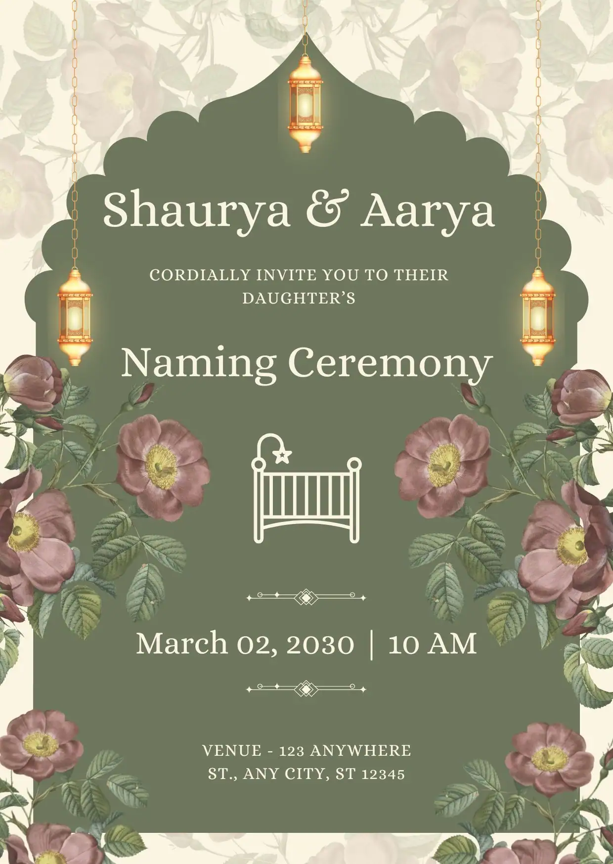 Nameing Ceremony Invitation Templates