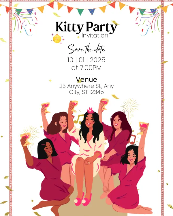 Popular Kitty Party Card