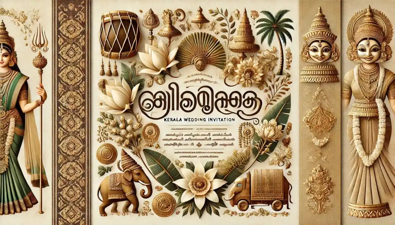 Kerala Wedding Invitation,