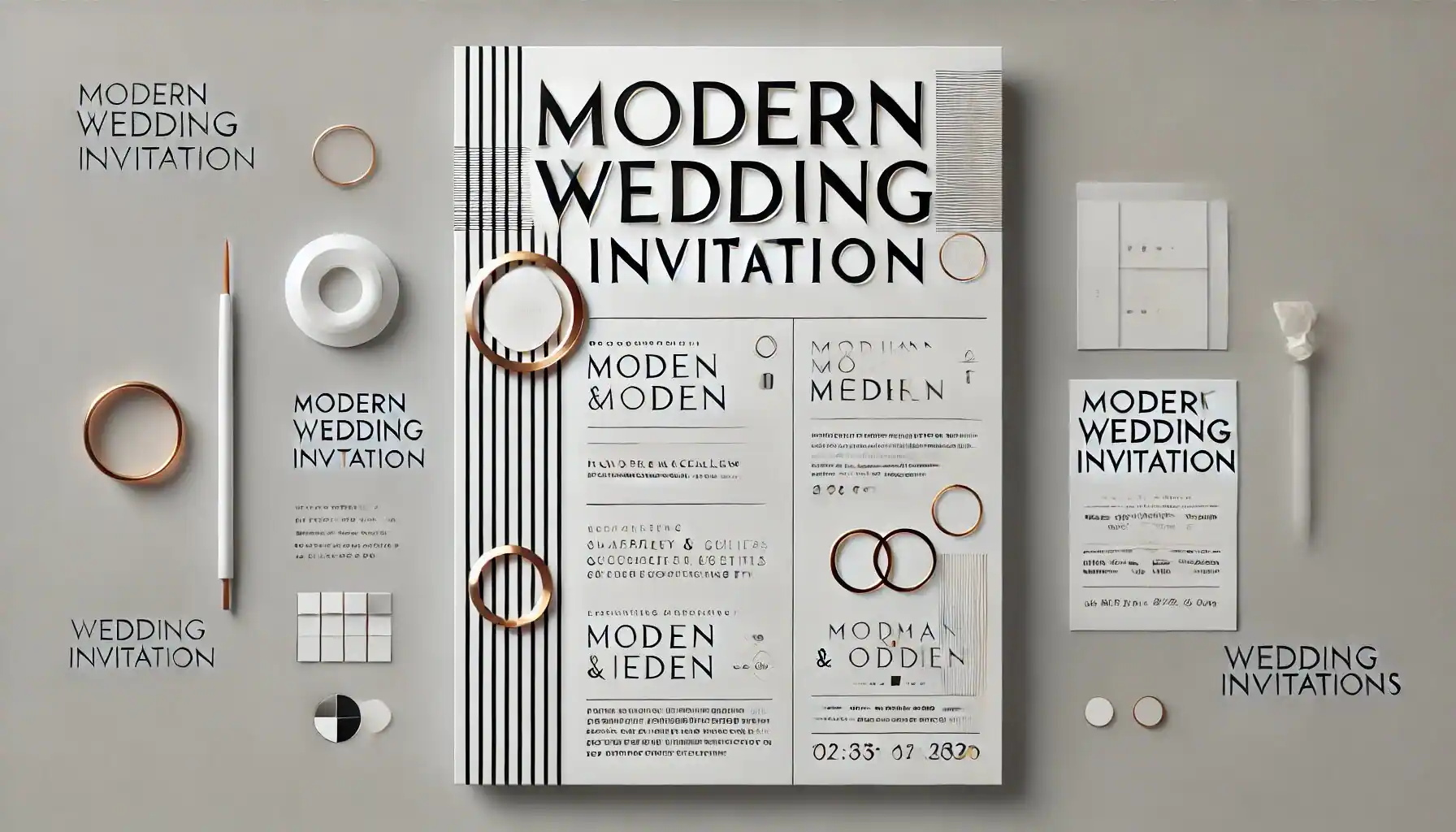 Modern Wedding Invitations