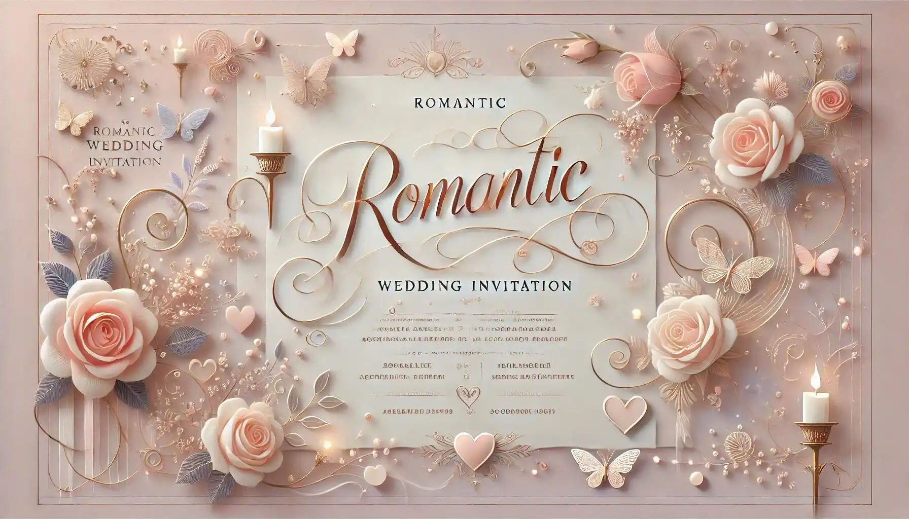 Romantic Wedding Invitation