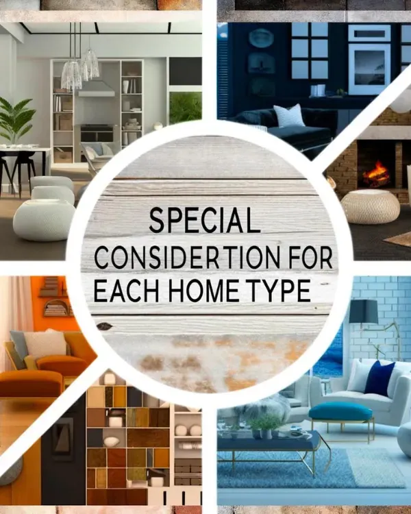 Special Considerations for Each Home Type