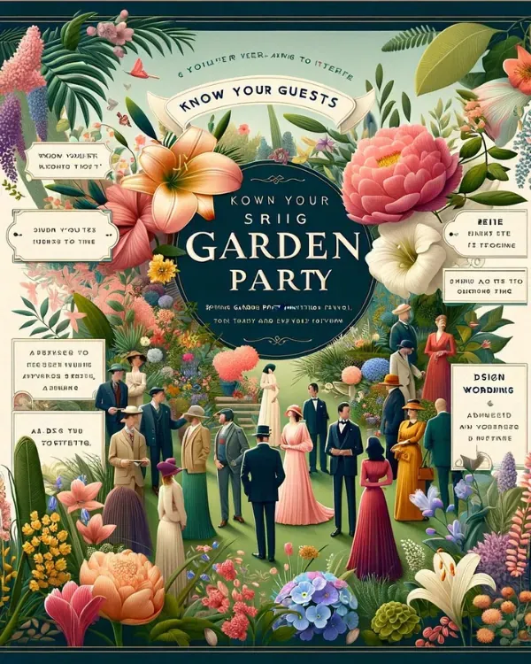 Tailoring to Audience and Event for Your Spring Garden Party Invitation
