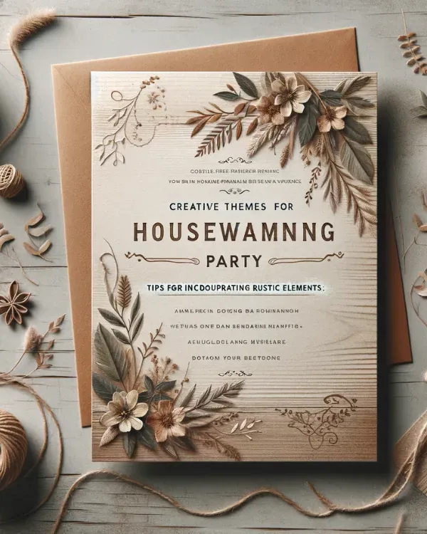 Tips for Incorporating Rustic Elements in Invitations