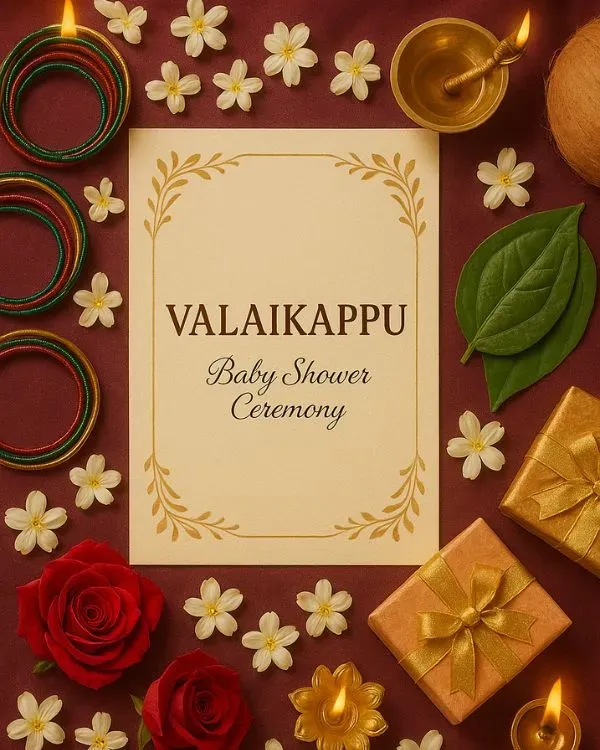 Designing a Valaikappu Invitation
