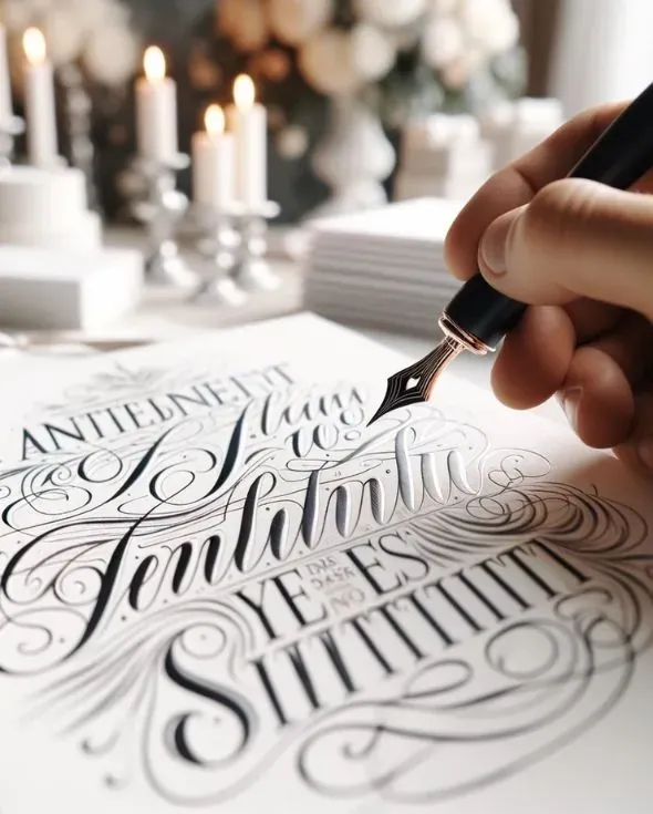 The Art of Calligraphy and Typography in Invitations
