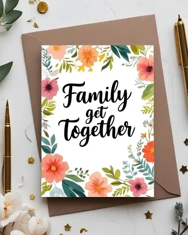 Family Get Together Invitation Cards
