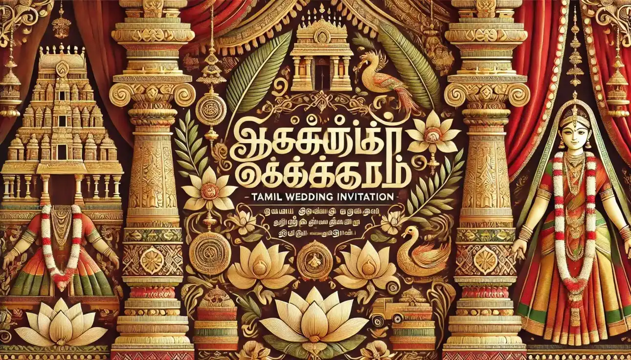 Tamil Wedding Invitation 